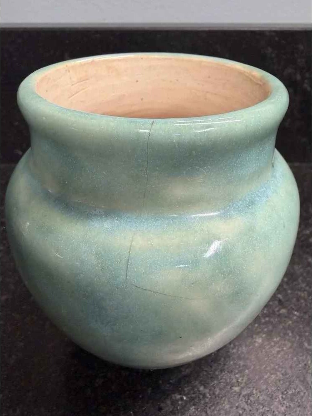 Seafoam Green Ceramic Vase - Soft Glazed Accent
